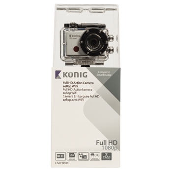 Konig Konig Full HD Caméra Action 1080p Wi-Fi Argent CSACW100 
